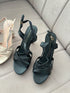 Women Trendy Criss Cross Straps Buckle Closure High Heels